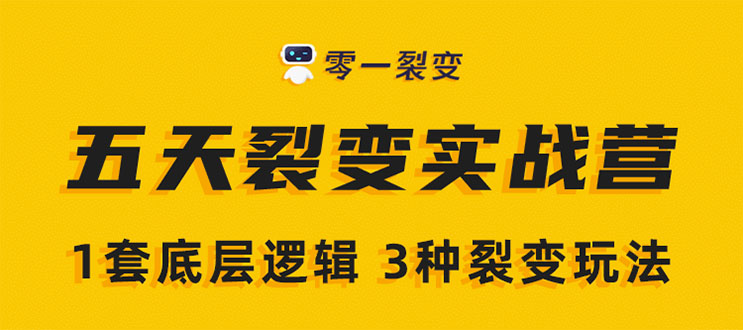 《5天裂变实战训练营》1套底层逻辑+3种裂变玩法，2020下半年微信裂变玩法-润泽资源库