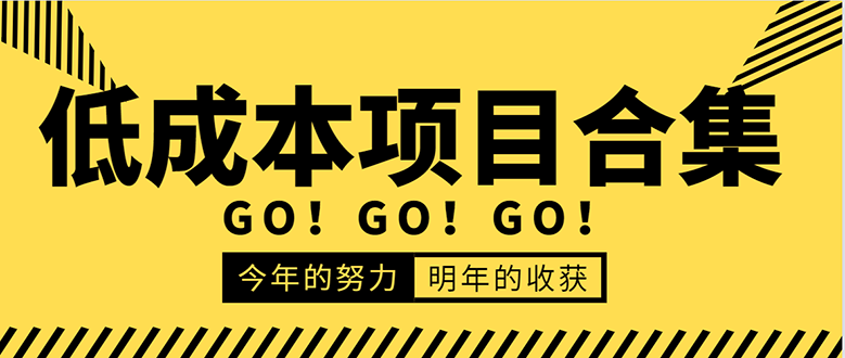 低成本零成本项目合集：赚钱快的慢的、暴利的，线上线下的，价值万元资料-润泽资源库
