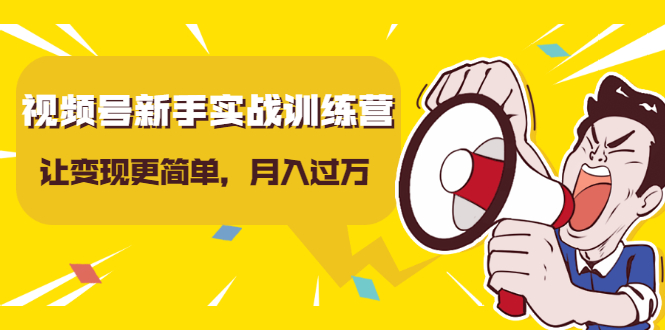 视频号新手实战训练营，让变现更简单，玩赚视频号，轻松月入过万-润泽资源库