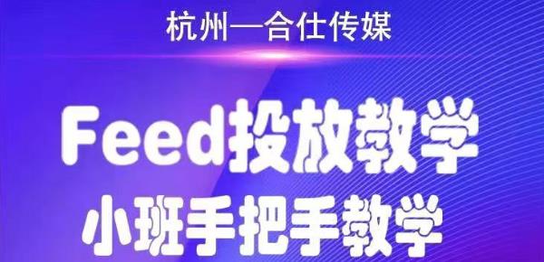 合仕传媒Feed投放教学，手把手教学，开车烧钱必须自己会-润泽资源库