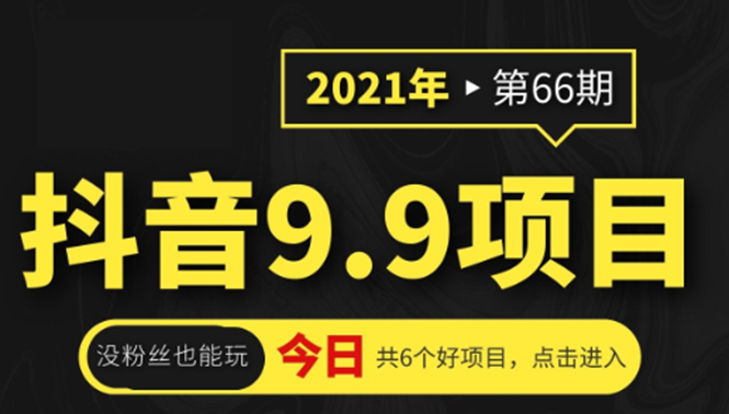 抖音9.9课程项目，没粉丝也能卖课，一天300+粉易变现-润泽资源库