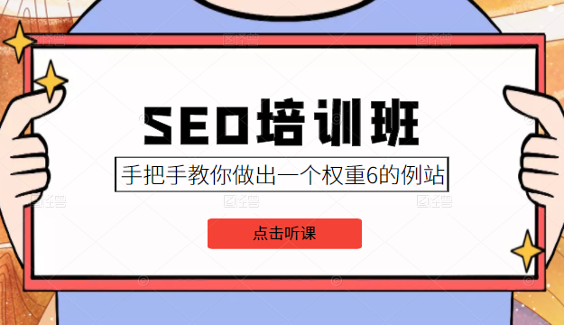 SEO培训班课程，手把手教你做出一个权重6的例站，价值8000元-润泽资源库
