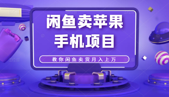 闲鱼卖苹果手机项目，教你闲鱼卖货月入上万-润泽资源库