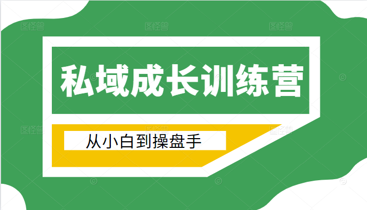 电商私域成长训练营，从小白到操盘手（价值999元）-润泽资源库