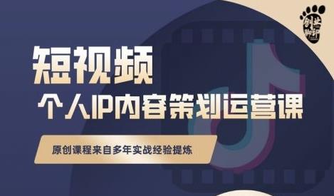 抖音短视频个人ip内容策划实操课，真正做到普通人也能实行落地-润泽资源库
