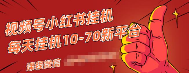 视频号小红书抖音挂机项目，小白无脑操作，按照要求来，单号每天几十米-润泽资源库