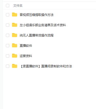 左小姐-直播带货俱乐部十三行、无人直播，全套教程附：工具、文档、话术资料-润泽资源库