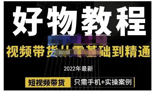 锅锅老师好物分享课程：短视频带货从零基础到精通，只需手机+实操-润泽资源库