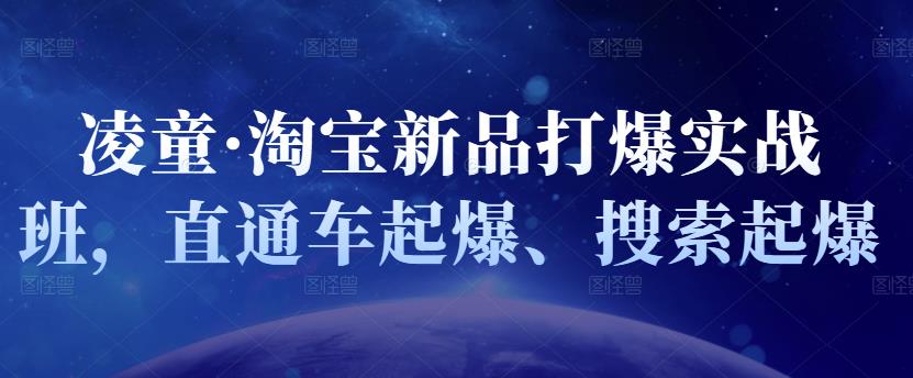 凌童·淘宝新品打爆实战班，直通车起爆、搜索起爆-润泽资源库