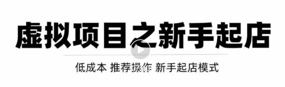 虚拟项目快速起店模式，0成本打造月入几万虚拟店铺！-润泽资源库