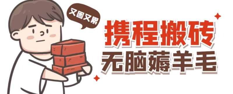 携程最新无脑薅羊毛低保玩法，后期稳定一天几十的收益，可多号放大收益-润泽资源库