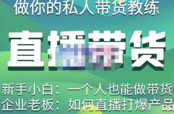 硬核传媒·直播带货（私人教练），实操实战教学，通俗易懂，学完后新手小白一个人也能做带货-润泽资源库