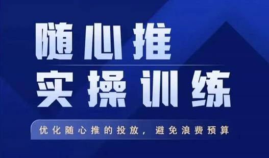 飞哥·随心推实操训练，优化随心推投放，避免浪费预算-润泽资源库