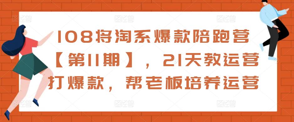 108将淘系爆款陪跑营【第11期】，21天教运营打爆款，帮老板培养运营-润泽资源库