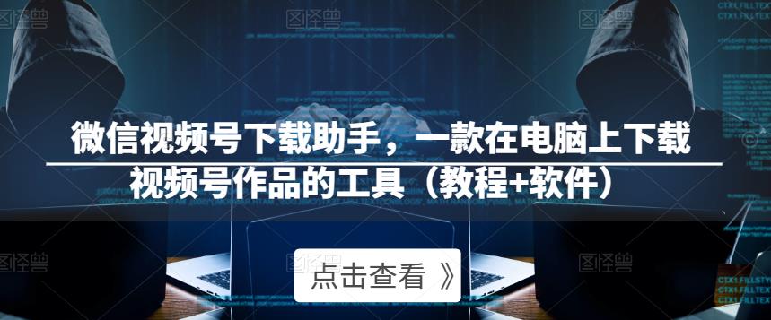 微信视频号下载助手，一款在电脑上下载视频号作品的工具（教程+软件）-润泽资源库