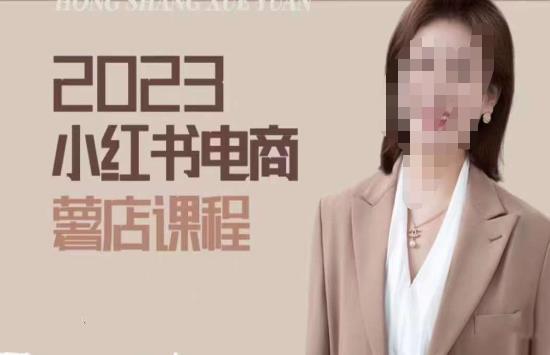 2023小红书电商课，新手小白从0~1玩转小红书薯店电商-润泽资源库