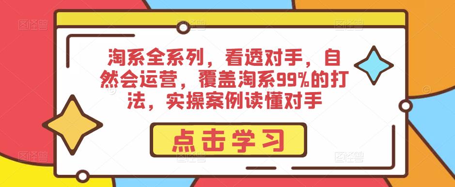 淘系全系列，看透对手，自然会运营，覆盖淘系99%的打法，实操案例读懂对手-润泽资源库