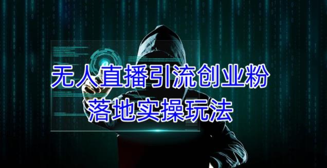 外面收费3980的无人直播引流创业粉落地实操玩法，单日引100+精准创业粉-润泽资源库
