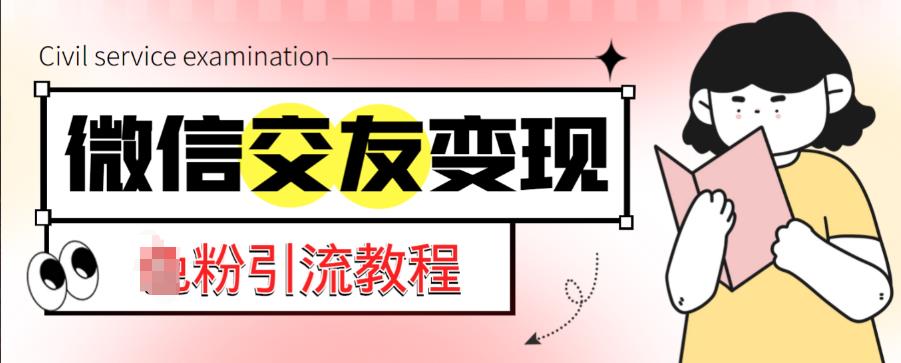 微信交友变现项目，吸引全网LSP男粉精准变现，小白也能轻松上手，日入500+-润泽资源库