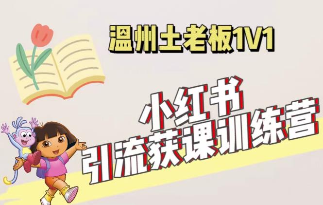 小红书1对1引流获客训练营：账号、内容、引流、成交（价值3999元）-润泽资源库