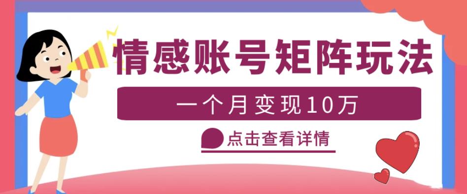云天情感账号矩阵项目，简单操作，月入10万+可放大（教程+素材）-润泽资源库