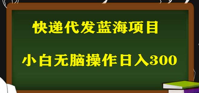 2023最新蓝海快递代发项目，小白零成本照抄也能日入300+-润泽资源库