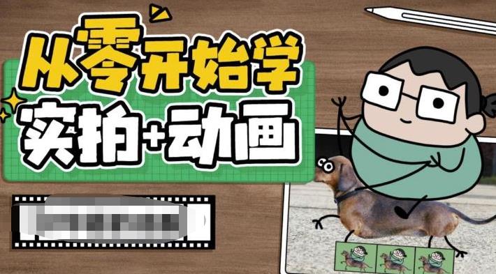 从零开始学实拍加动画，实拍加动画创意教程-润泽资源库