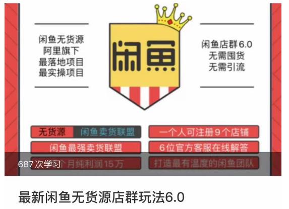 闲鱼无货源店群玩法6.0，无需囤货，无需引流，两个月盈利18W的核心秘籍，所有细节一清二楚-润泽资源库