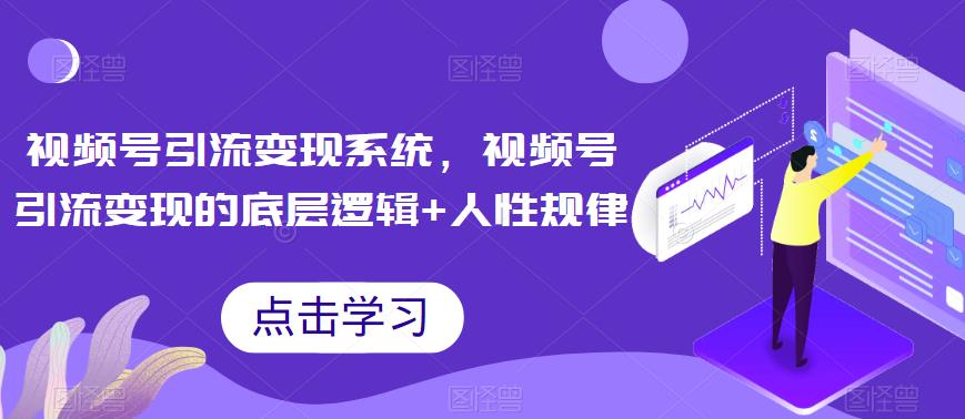 视频号引流变现系统，视频号引流变现的底层逻辑+人性规律-润泽资源库