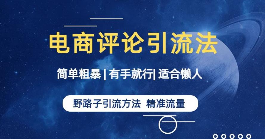 简单粗暴野路子引流-电商平台评论引流大法，适合懒人有手就行【揭秘】-润泽资源库