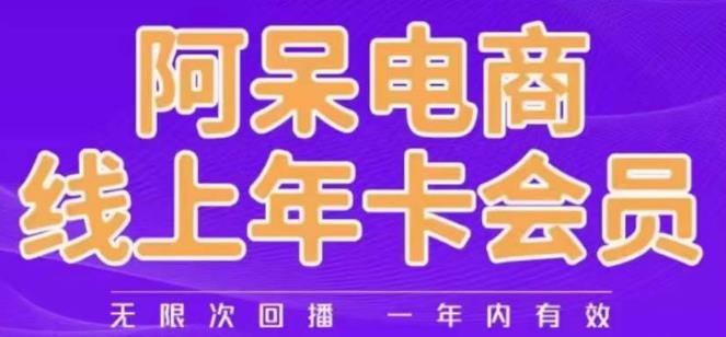 阿呆电商线上年会员，阿呆电商干货分享（更新中）-润泽资源库