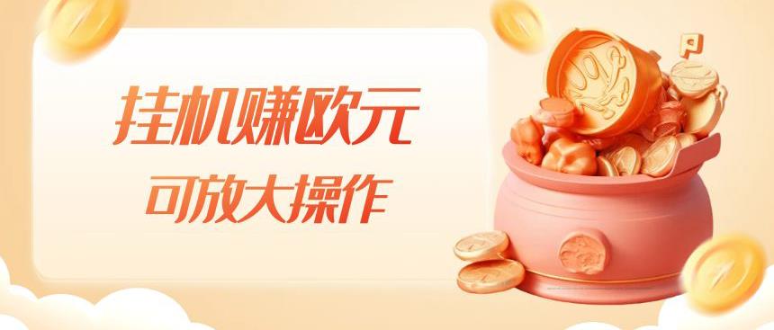 挂机赚欧元，单窗口5-10+，小白可操作，可放大【揭秘】-润泽资源库