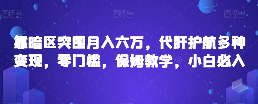 靠暗区突围月入六万，代肝护航多种变现，零门槛，保姆教学，小白必入【揭秘】-润泽资源库