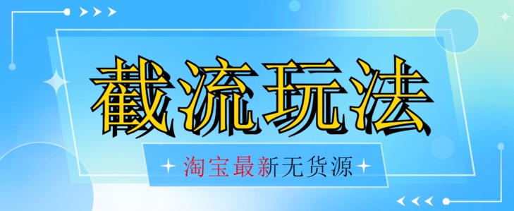首发价值2980最新淘宝无货源不开车自然流超低成本截流玩法日入300+【揭秘】【1016更新】-润泽资源库