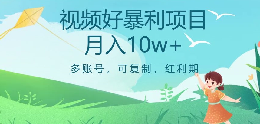 视频号暴利项目，多账号，可复制，红利期，月入10w+【揭秘】-润泽资源库