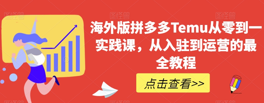 海外版拼多多Temu从零到一实践课，从入驻到运营的最全教程-润泽资源库