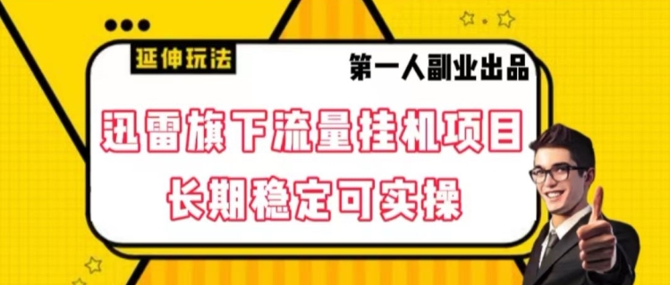 迅雷旗下流量挂机项目，长期稳定可实操【揭秘】-润泽资源库