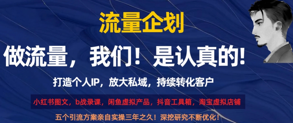 流量企划，打造个人IP，放大私域，持续转化客户【揭秘】-润泽资源库