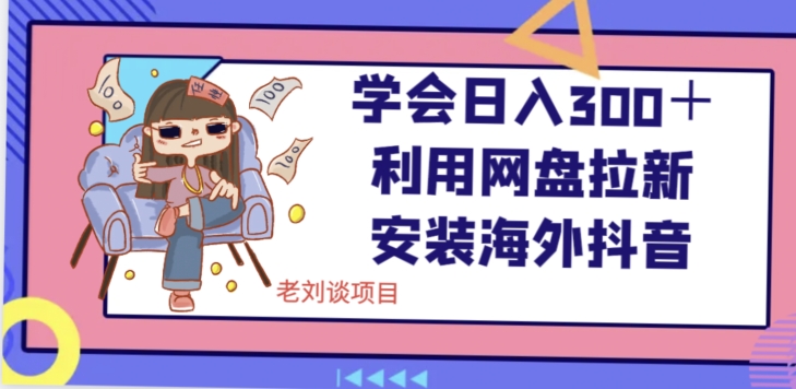 学会日入300＋，利用网盘拉新安装海外抖音保姆级教学【揭秘】-润泽资源库
