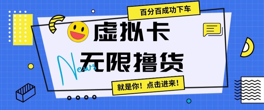 虚拟卡无限撸货，百分百成功下车【仅揭秘】-润泽资源库