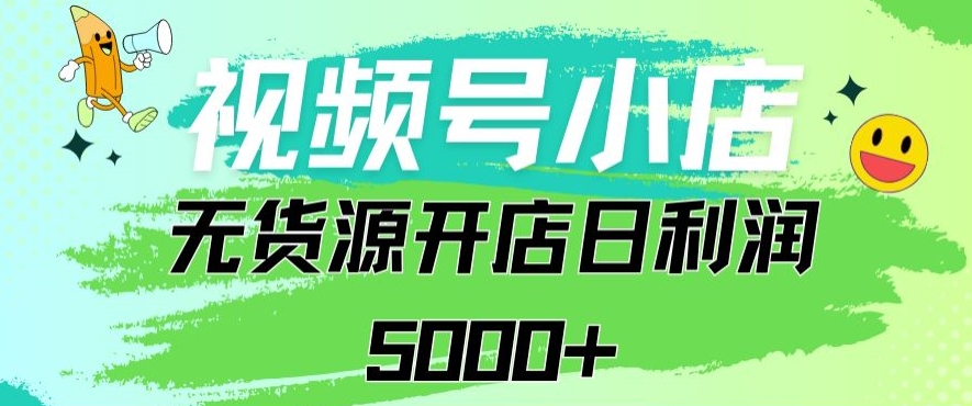 视频号无货源小店从0到1日订单量千单以上纯利润稳稳5000+【揭秘】-润泽资源库