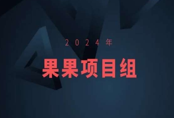 2024年果果项目组项目合集-果果最新项目-润泽资源库
