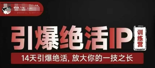 引爆绝活IP训练营，14天引爆绝活，放大你的一技之长-润泽资源库