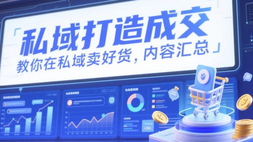 私域打造成交，教你在私域卖好货，内容汇总-润泽资源库
