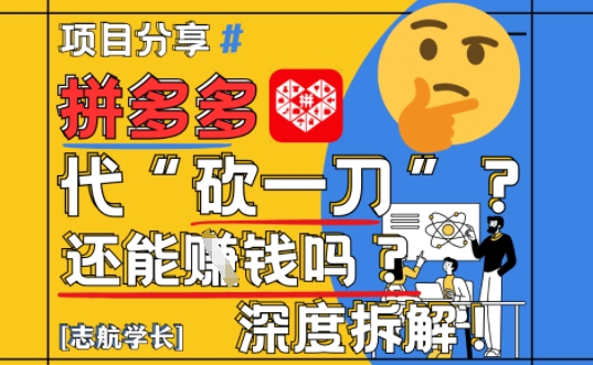 【2025最新】拼多多代坎助力项目深度拆解：还能挣钱吗?全流程玩法-润泽资源库