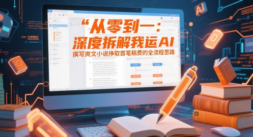 从零到一：深度拆解我运用AI撰写爽文小说挣取首笔稿费的全流程思路-润泽资源库