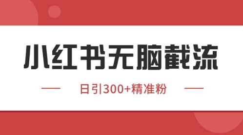 小红书只要你有同行就能获客，独家野路子获客玩法，暴力截流【揭秘】-润泽资源库