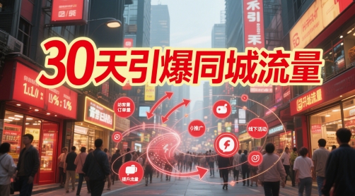 30天引爆同城流量：团购篇 认知篇 流量篇 来客篇 达人篇 老板人设IP篇 投流篇-润泽资源库