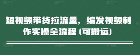 短视频带货拉流量，编发视频制作实操全流程(可搬运)-润泽资源库