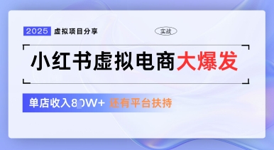 小红书虚拟电商项目，平台大力免费流量扶持，低门槛1拖3玩法-润泽资源库